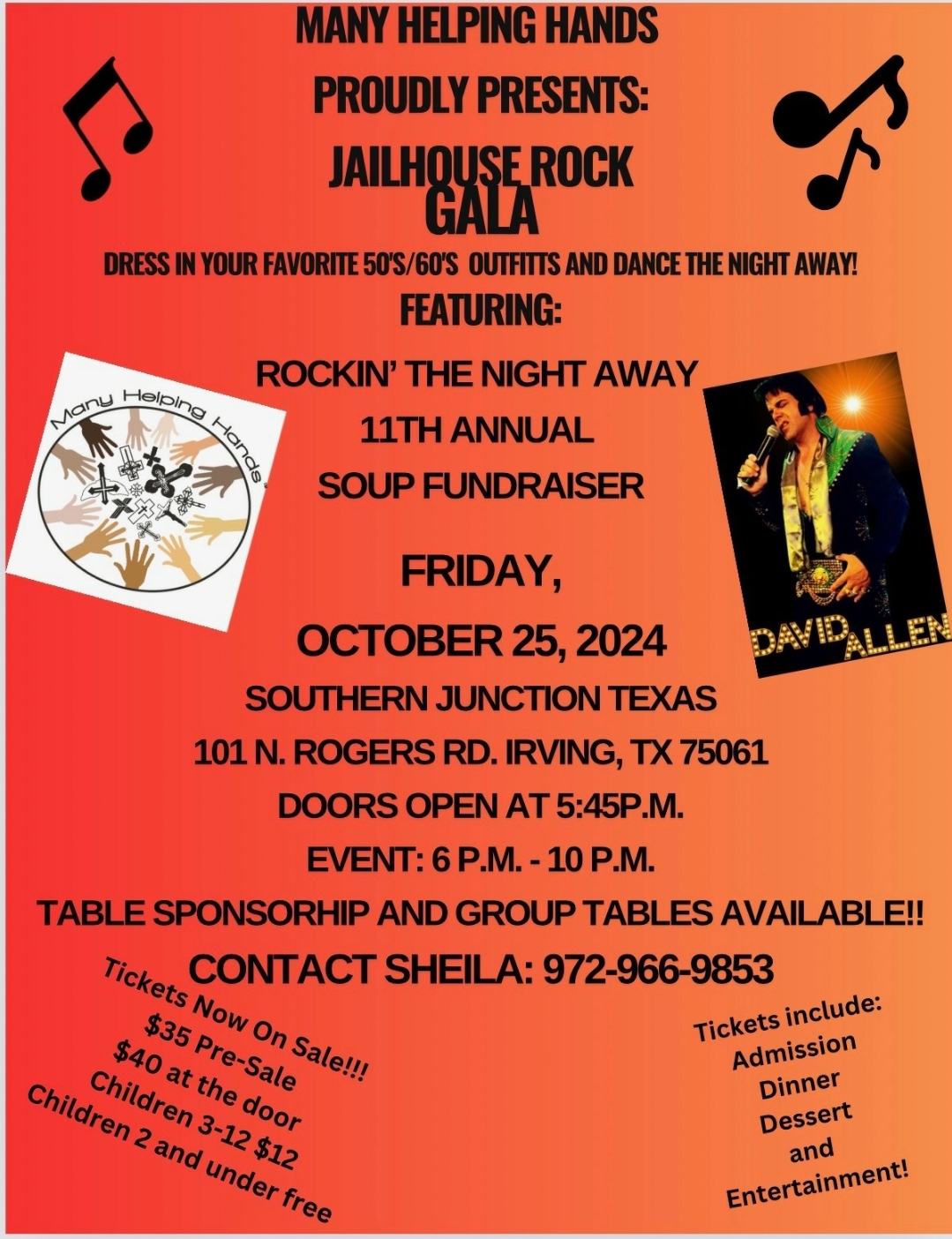 MHH Jailhouse Rock Gala Flier